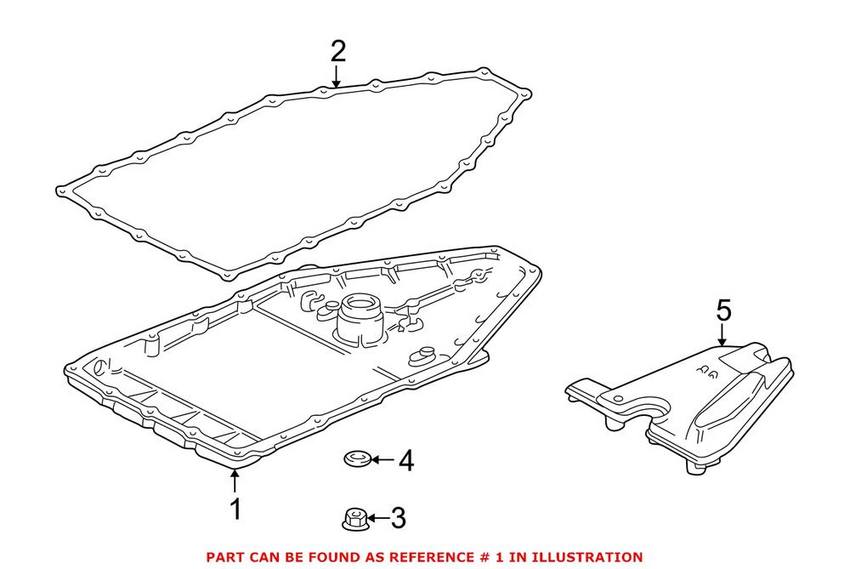 BMW Automatic Transmission Oil Pan 24111422146